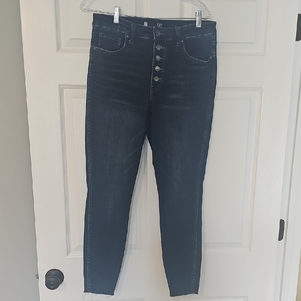 Kut from the Kloth High Rise Dark Blue Jeans